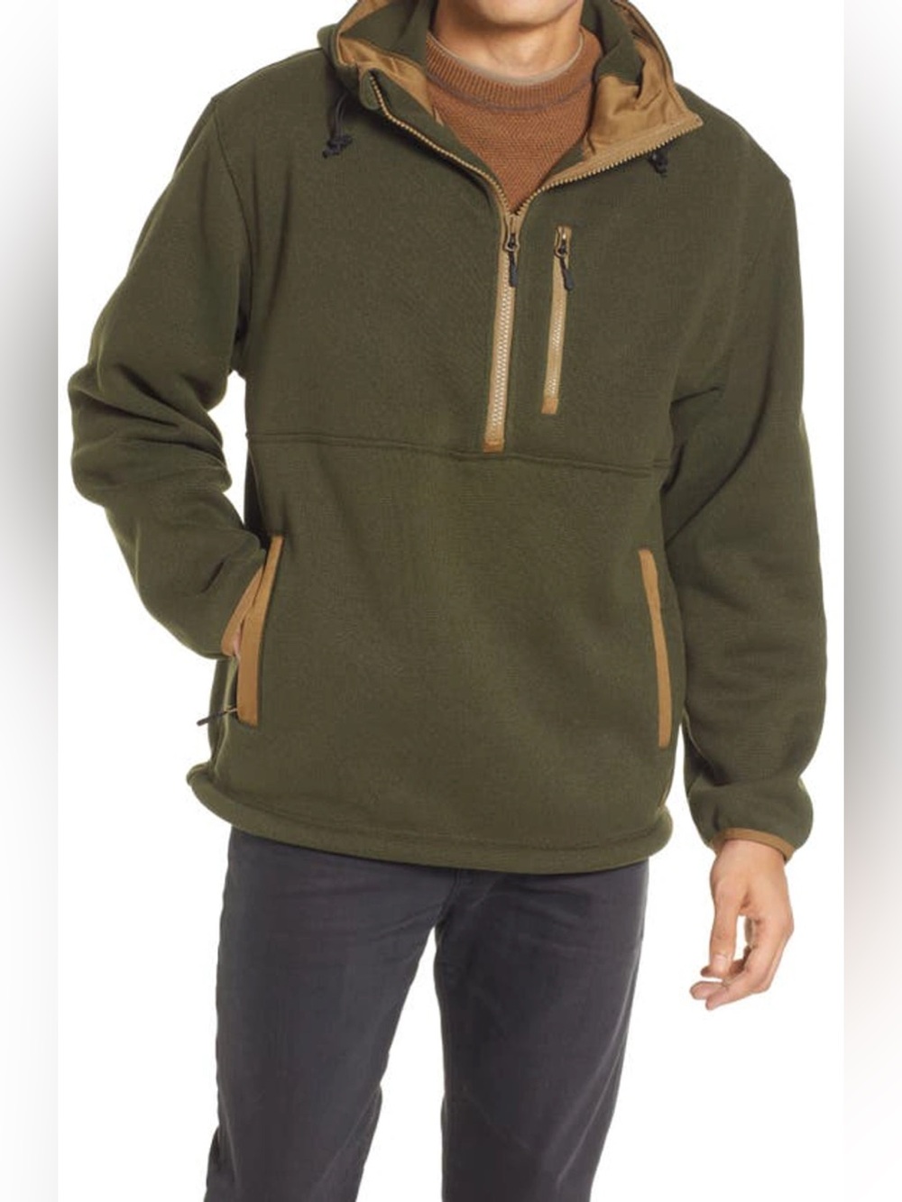 CC Filson Ridgeway Hoodie Fleece Pullover Anorak Oversize med Gorpcore outdoor